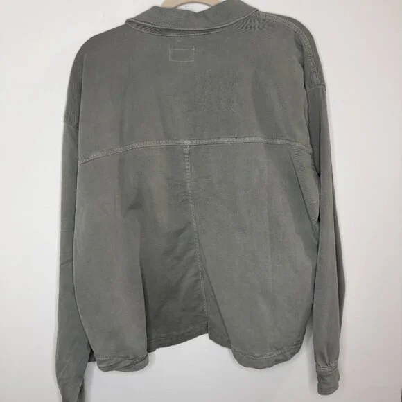 Marine Layer Freya Button Up Utility Jacket Minimalist Work - NWT - XL